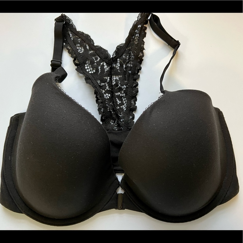 Victoria’s Secret Front Close Black Push Up Bra 32DDD
